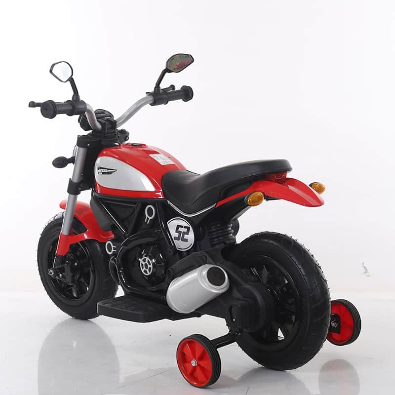 картинка Детский мотоцикл Qike Чоппер красный - QK-307-RED 