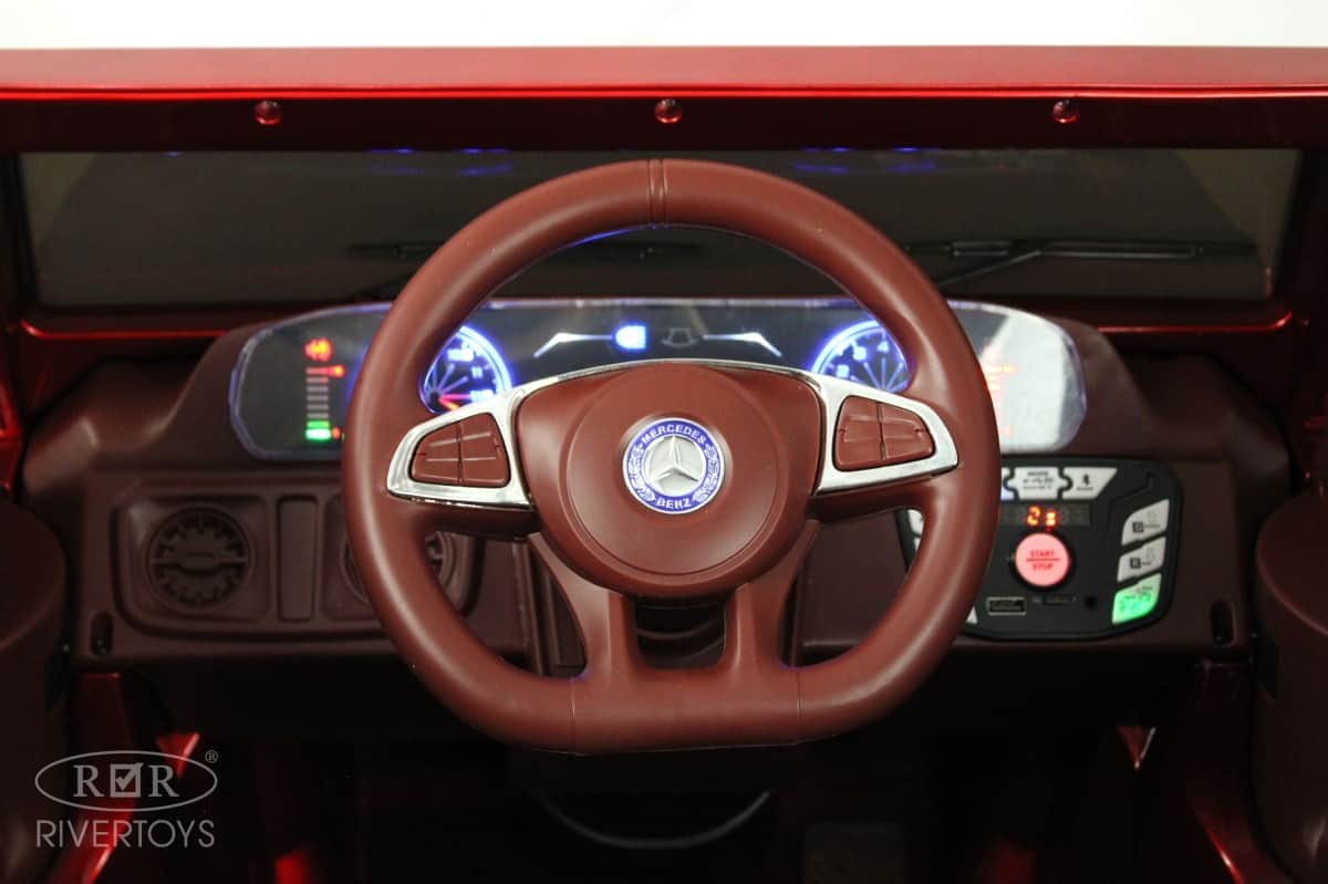 картинка Детский электромобиль Mercedes-Benz G65 (E111EE) красный глянец 