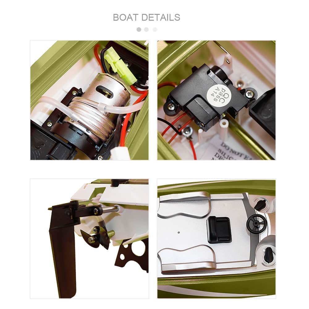 картинка Радиоуправляемый катер Feilun FT016 Racing Boat Green RTR 2.4G - FT016 