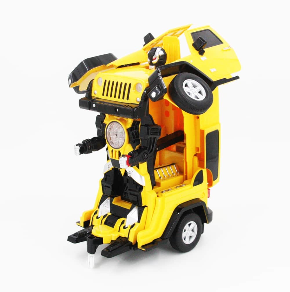 картинка Радиоуправляемый робот трансформер Jeep Rubicon Yellow 1:14 - 2329PF 