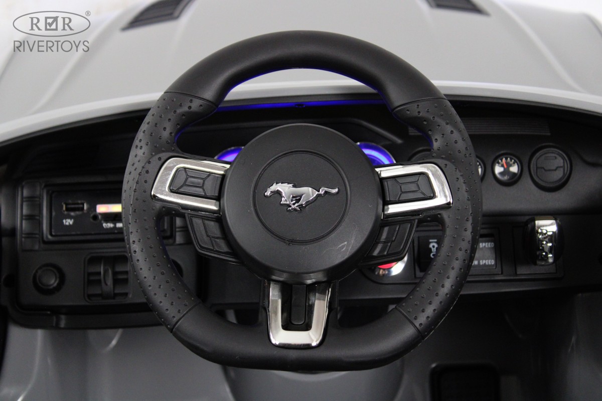картинка Детский электромобиль Ford Mustang GT (A222MP) серый 