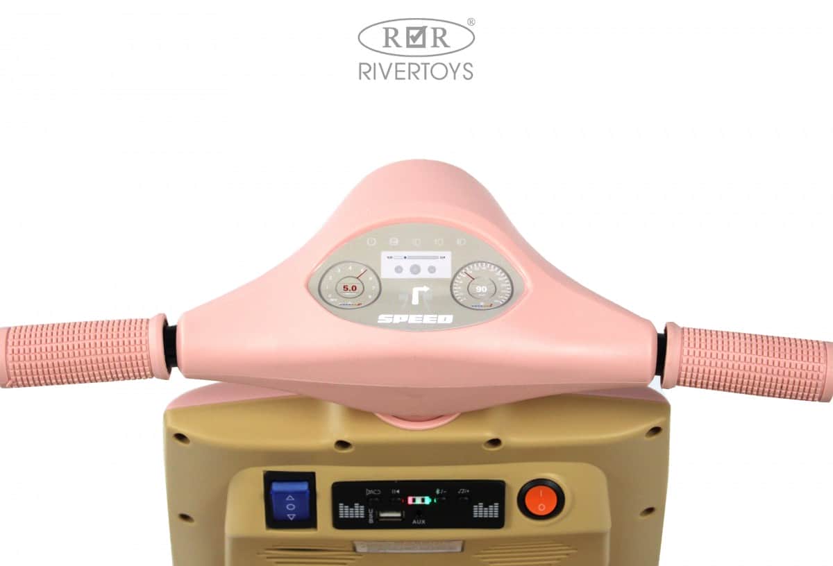 картинка Детский электроскутер K444PX-A розовый 