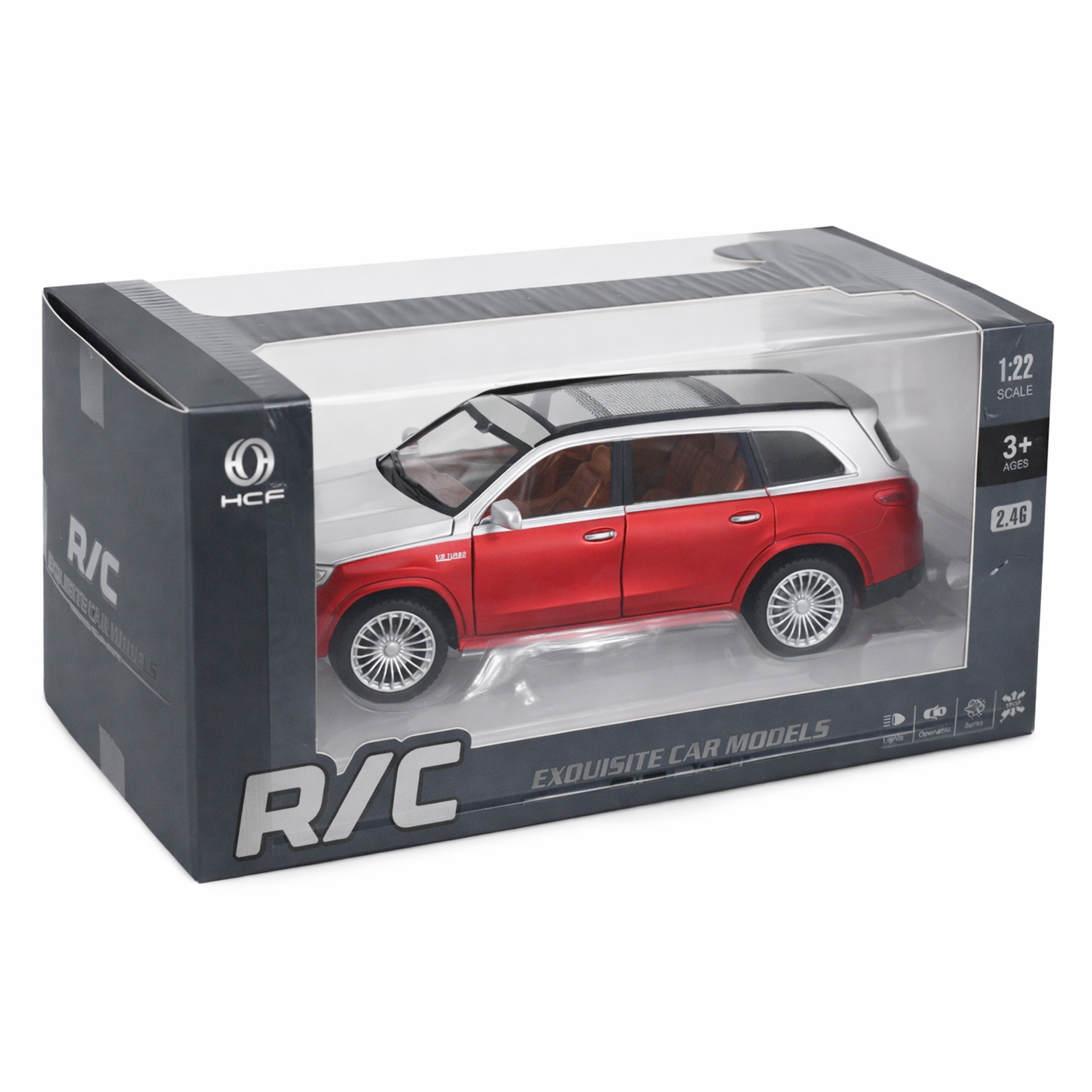 картинка Радиоуправляемая металлическая машина Maybach GLS 1:22 - HCL-3805-RED 