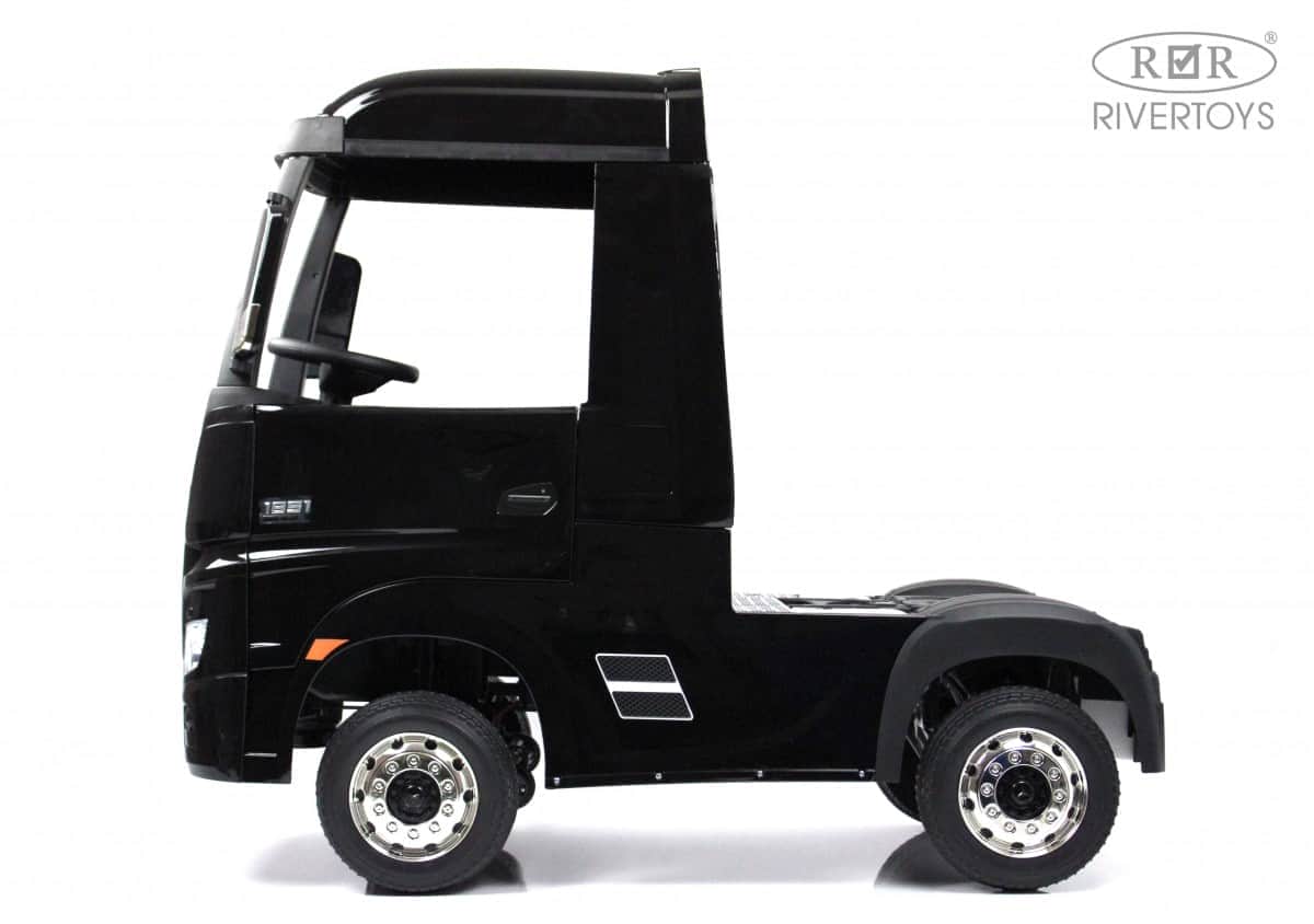 картинка Детский электромобиль Mercedes-Benz Actros 4WD (HL358) черный глянец 