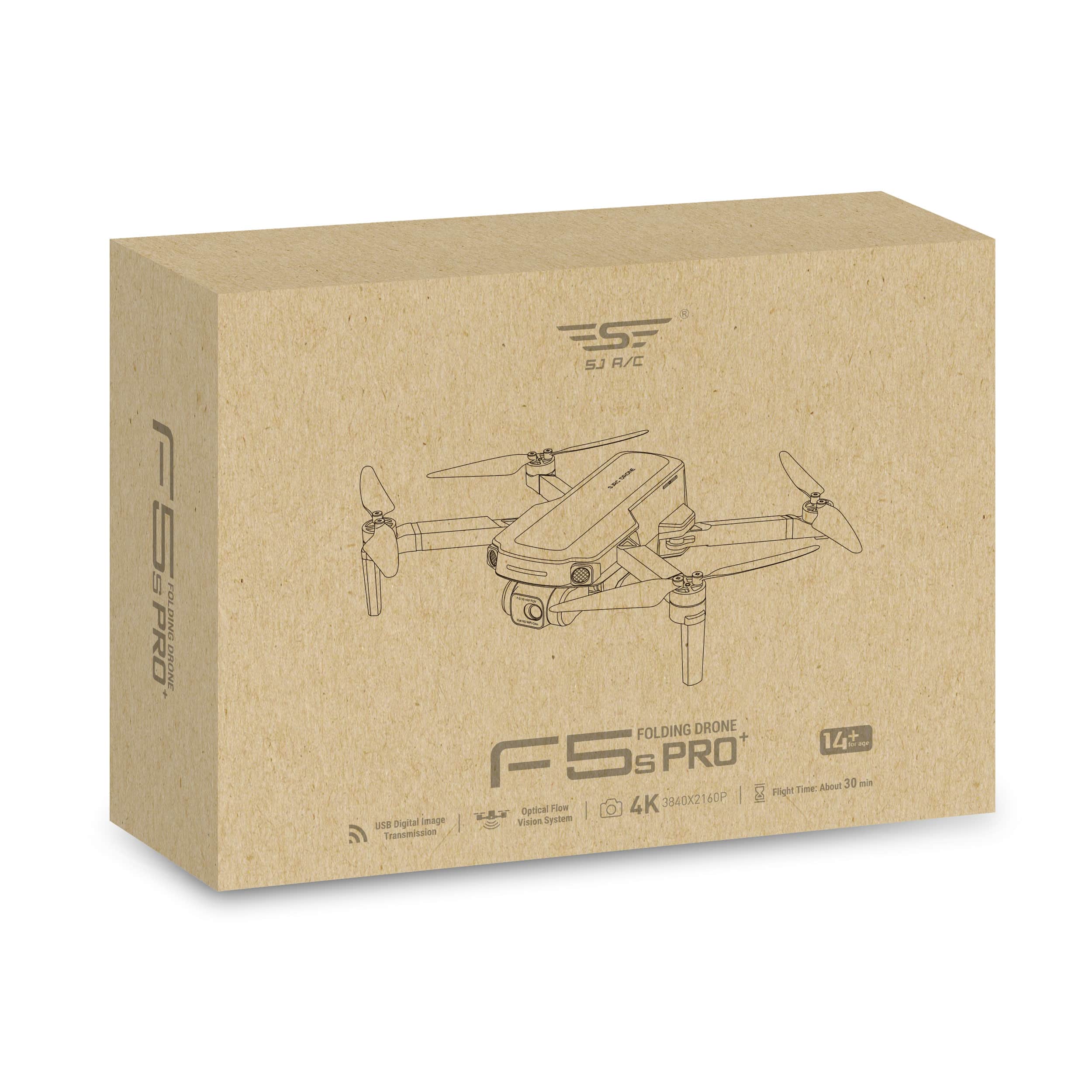 картинка Квадрокоптер SJRC F5S Plus с подвесом и камерой 4K 5G GPS RTF - F5S 4K PRO+ 