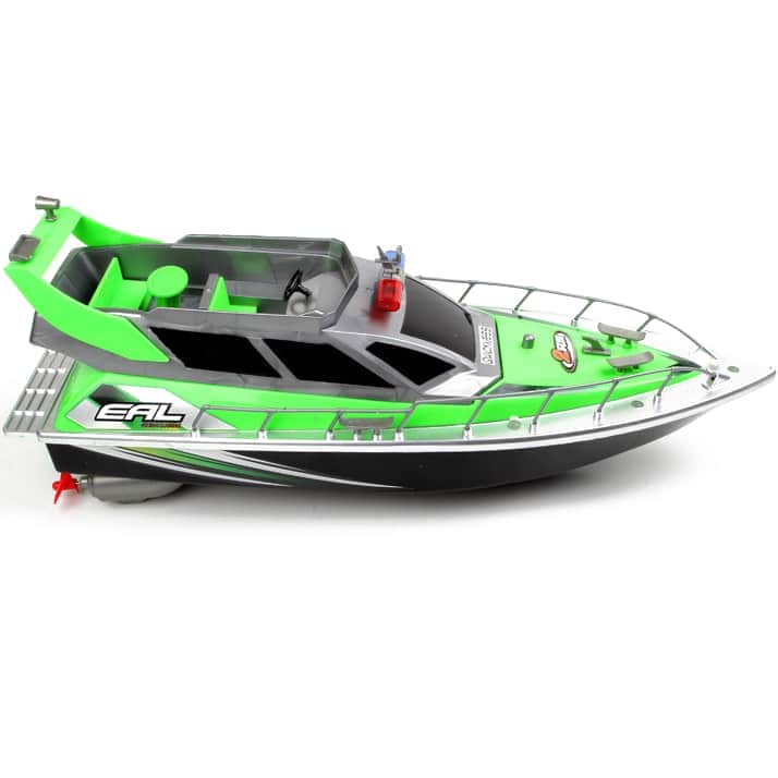 картинка Радиоуправляемый полицейский катер 1:20 2.4G - HT-2875B-GREEN 