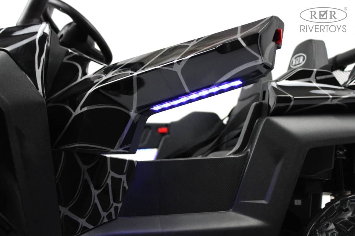 картинка Детский электромобиль T777TT 4WD черный Spider 