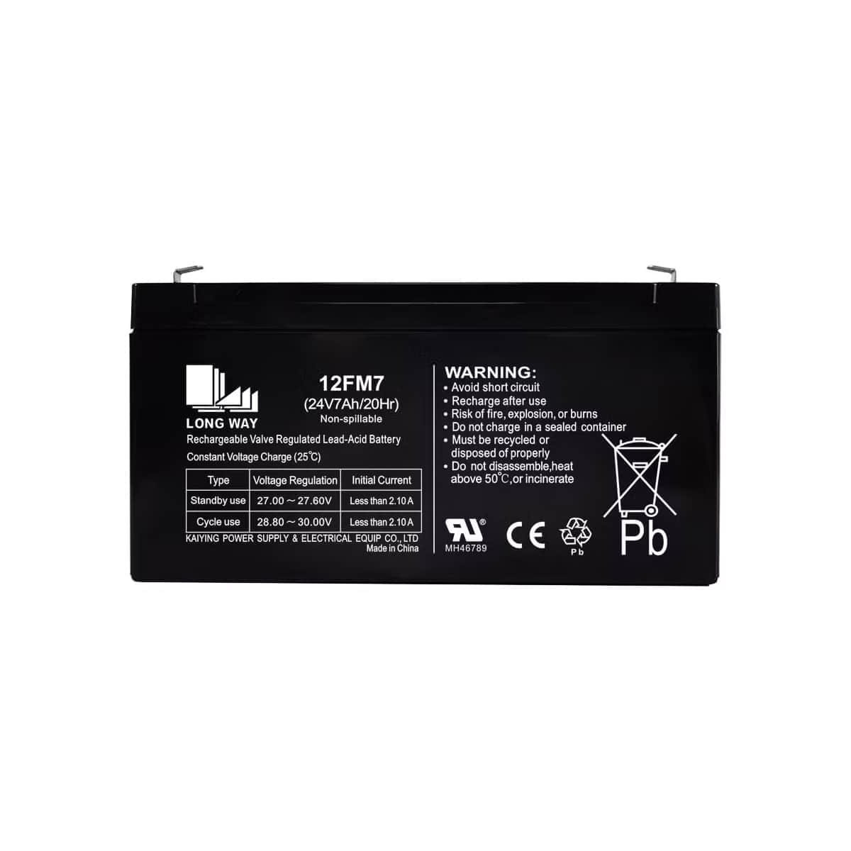картинка Аккумулятор Long Way 24V7Ah/20Hr - LW-12FM7 
