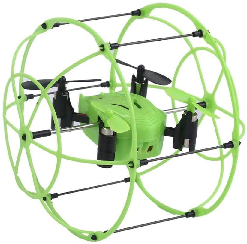 картинка Радиоуправляемый квадрокоптер с защитной сеткой Green SkyWalker - HM1336-GREEN 