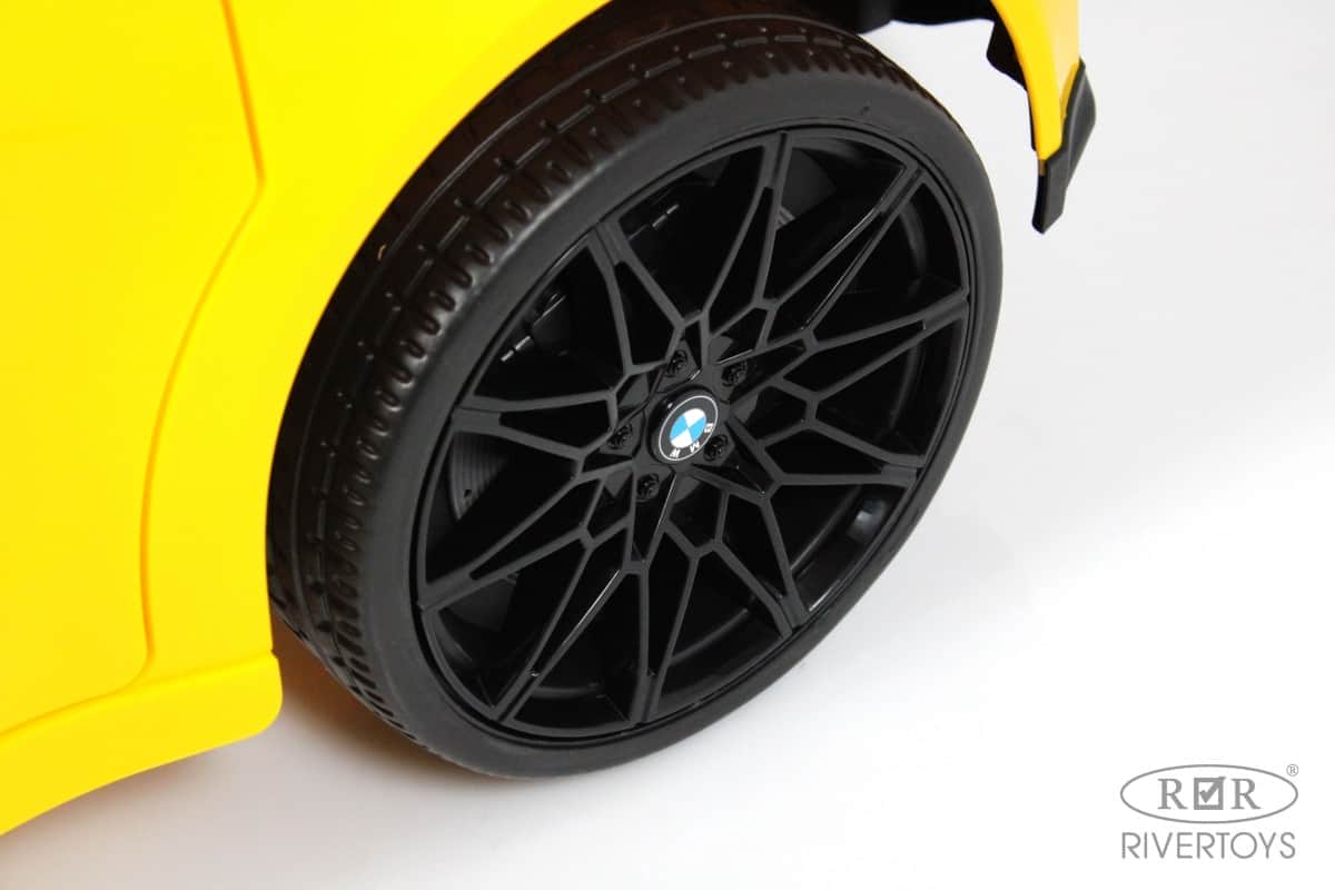 картинка Детский электромобиль BMW M4 (A004AA) желтый 