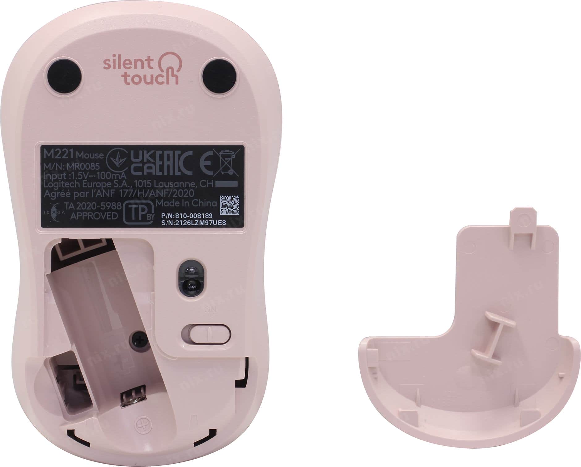 картинка Беспроводная мышь Logitech M221 Silent Pink - 910-006091 