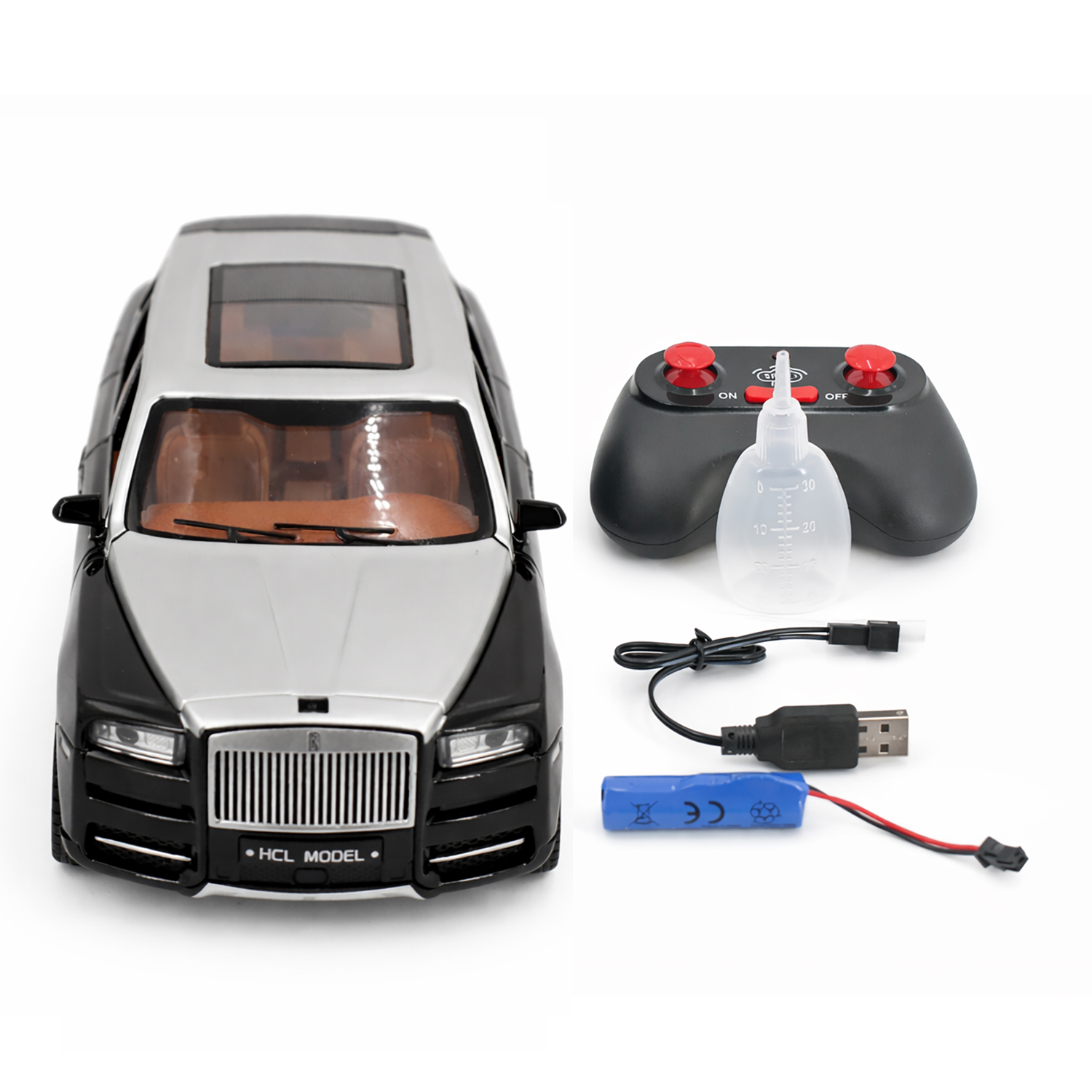 картинка Радиоуправляемая металлическая машина Rolls-Royce Cullinan 1:22 - HCL-3806-BLACK 