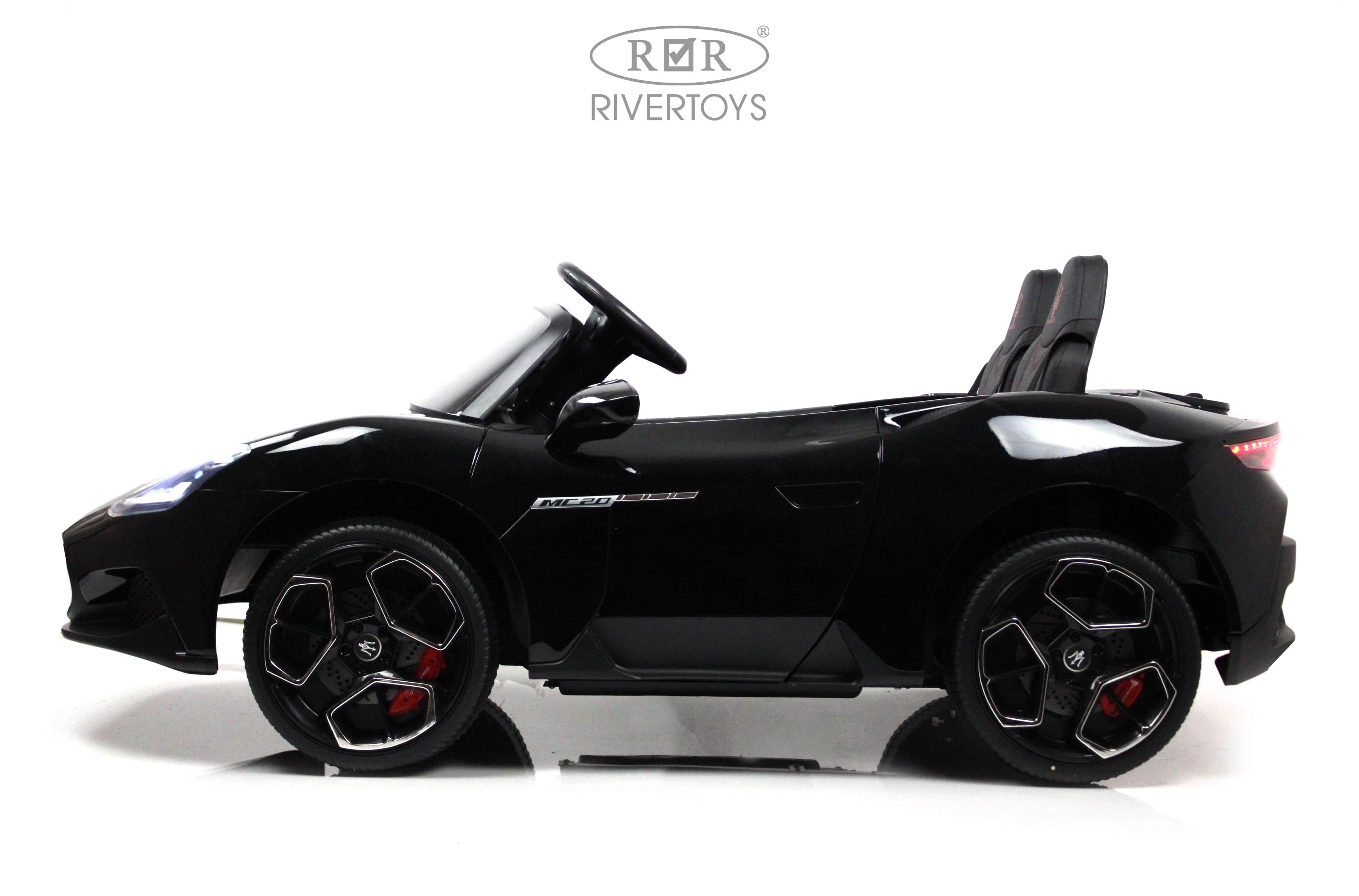 картинка Детский электромобиль Maserati MC20 (P111PP) черный глянец 