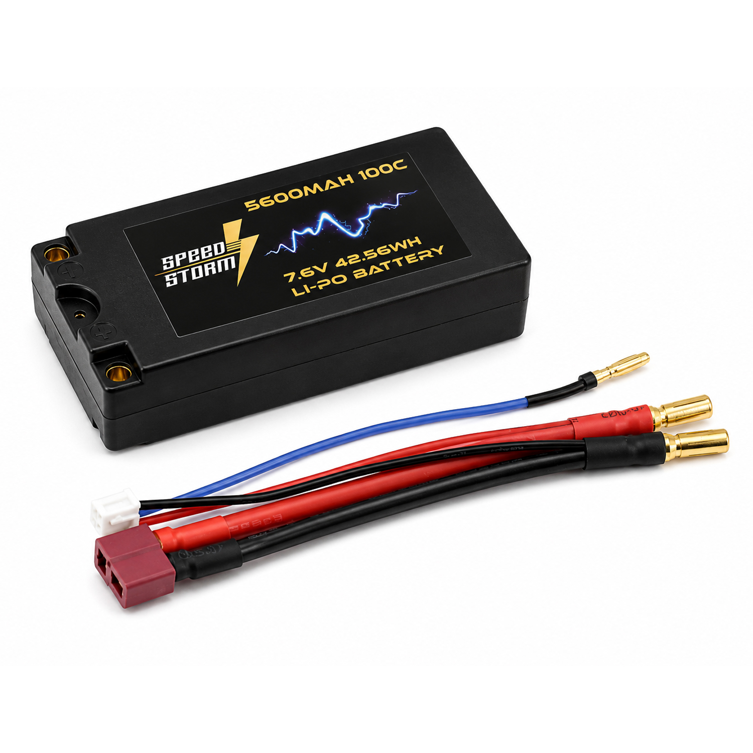картинка Аккумулятор Speed Storm Li-PoHV 7.6V 100C 5600 mAh Hard SP разъем T-plug (Deans) - SS-HV2S5600-100-D 