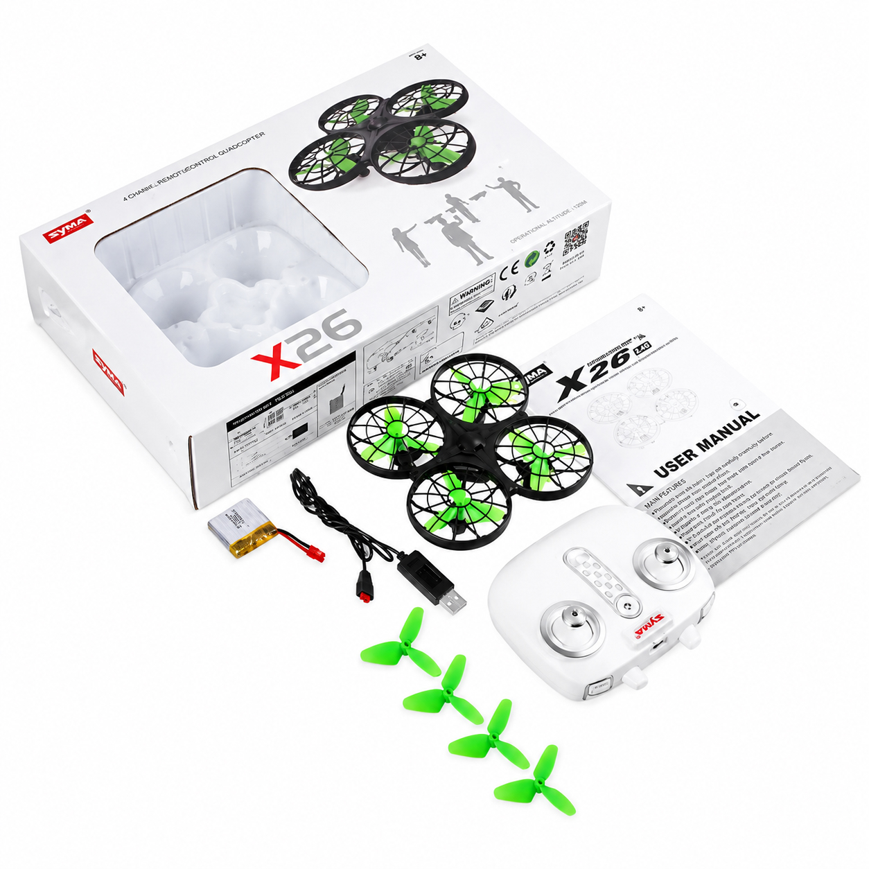 картинка Радиоуправляемый квадрокоптер Syma X26 RTF 2.4G - X26 
