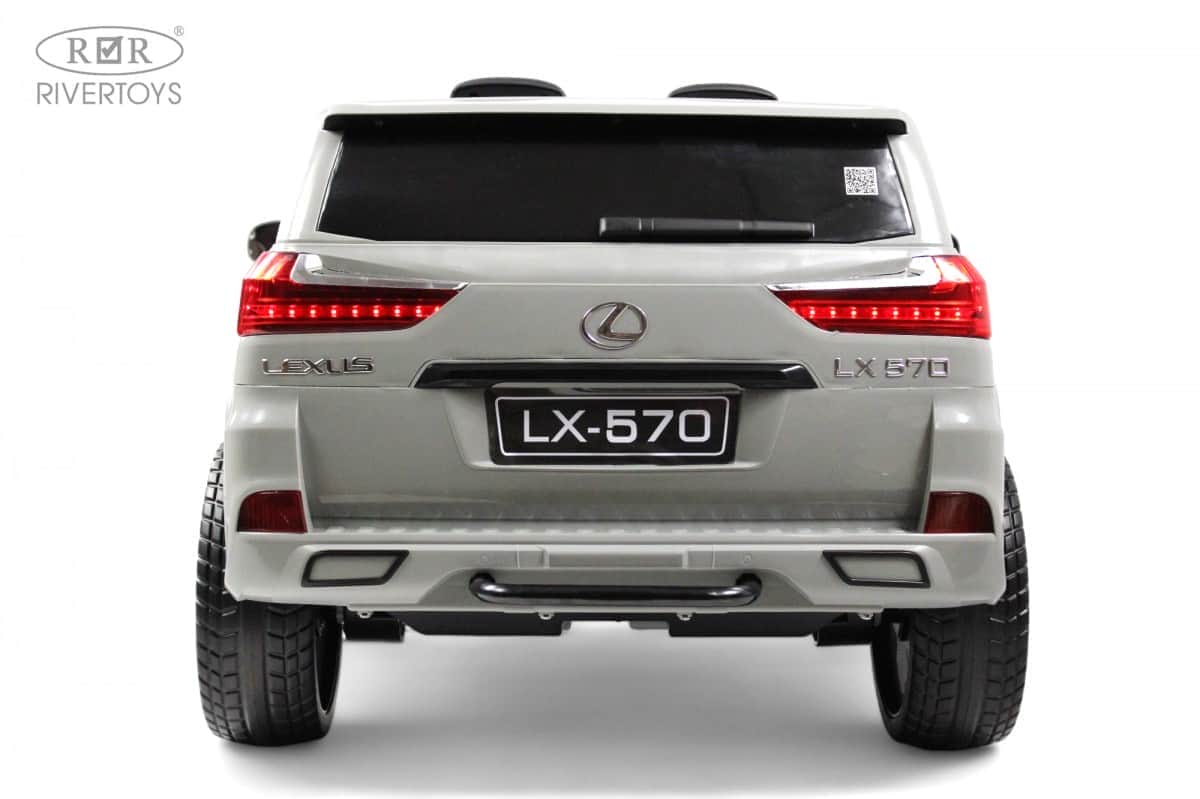 картинка Детский электромобиль Lexus 570 (E555EE) серый 