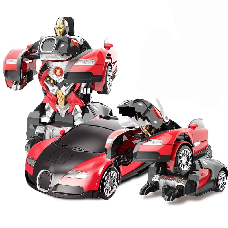 картинка Радиоуправляемый трансформер робот зверь Bugatti Veyron Red 1:14 - MZ-2801P 