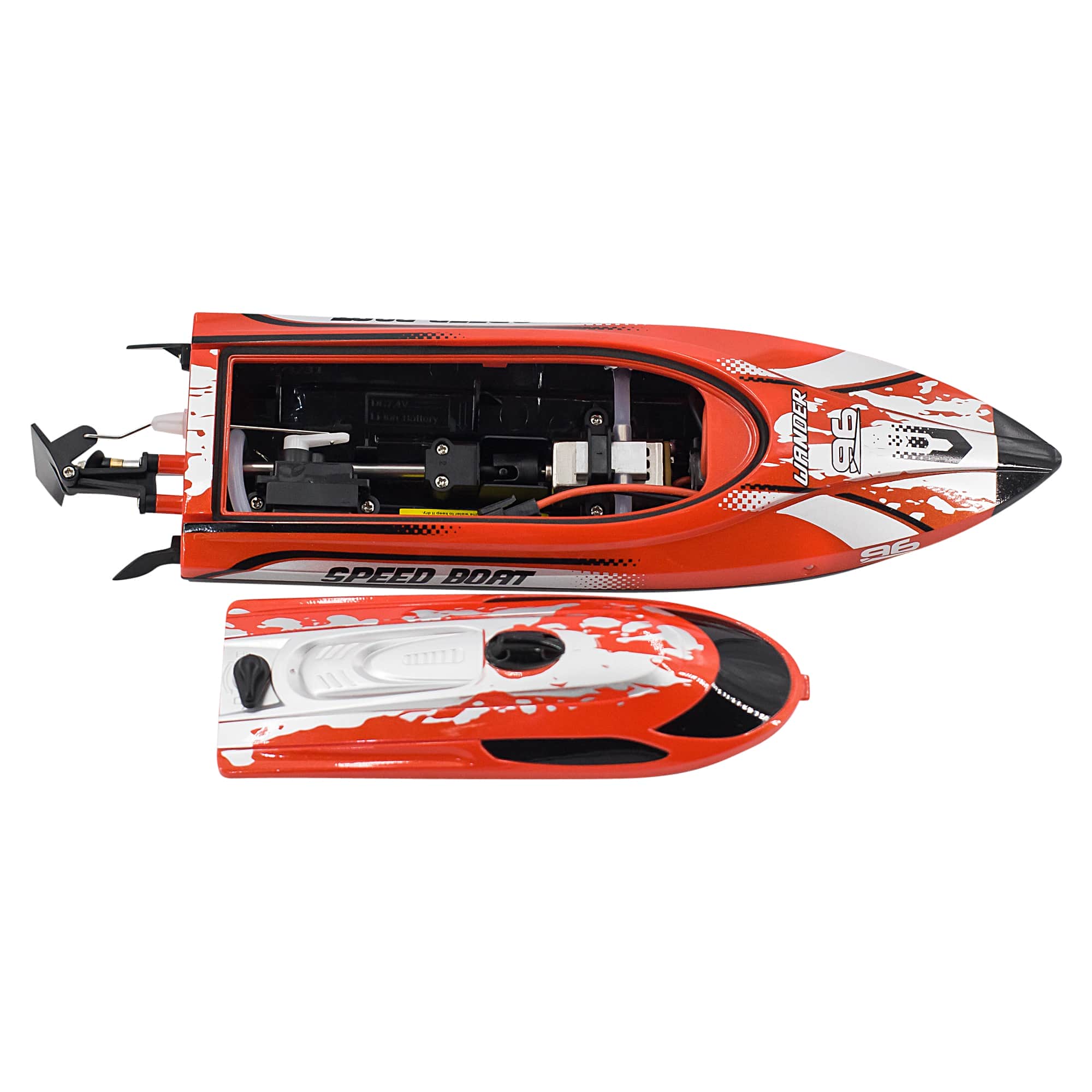 картинка Радиоуправляемый катер Wander (30 см, LED, 25 км/ч) - HJ820-RED 