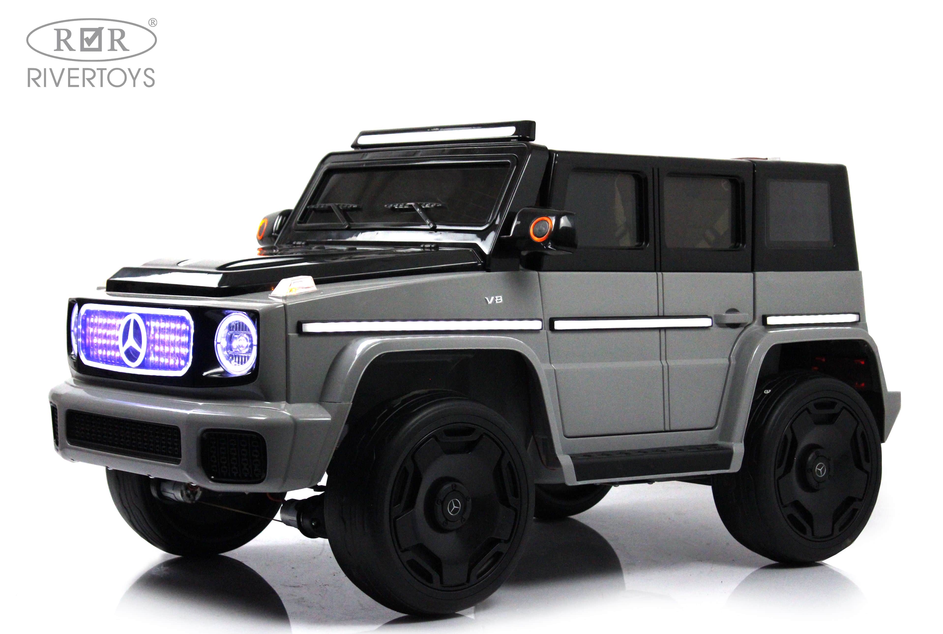 картинка Детский электромобиль Mercedes-Benz EQG (E222EE) серый 