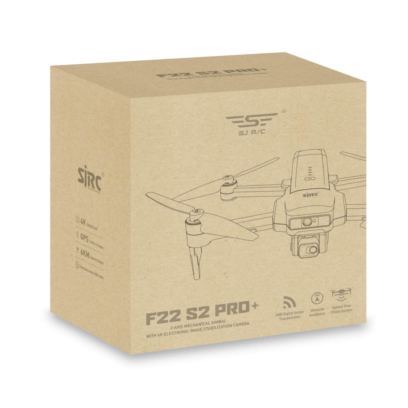 картинка Квадрокоптер SJRC F22 S2 PRO+ OAS 2-AXIS 4K EIS 5G GPS - F22 S2 PRO+ 