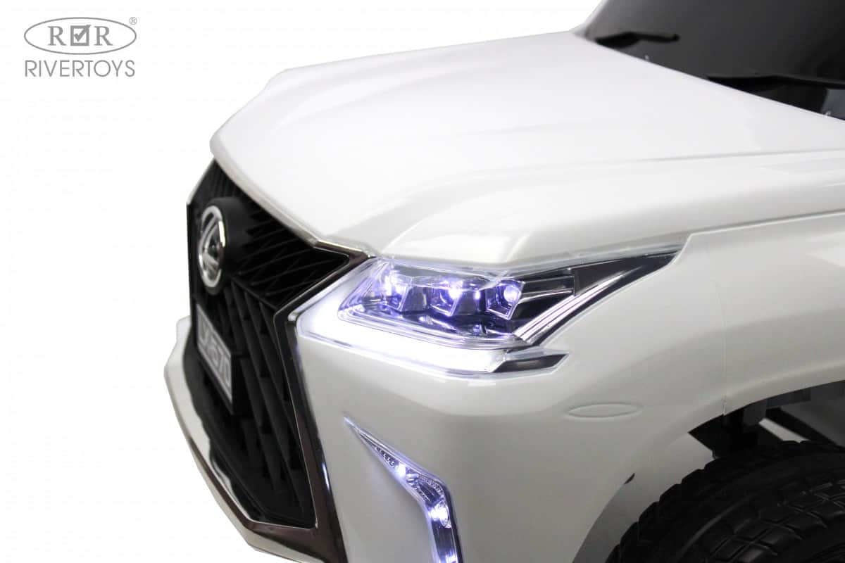 картинка Детский электромобиль Lexus 570 (E555EE) белый 