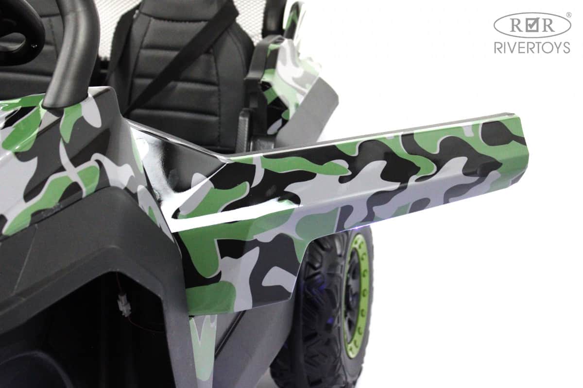 картинка Детский электромобиль T777TT 4WD зеленый камуфляж 