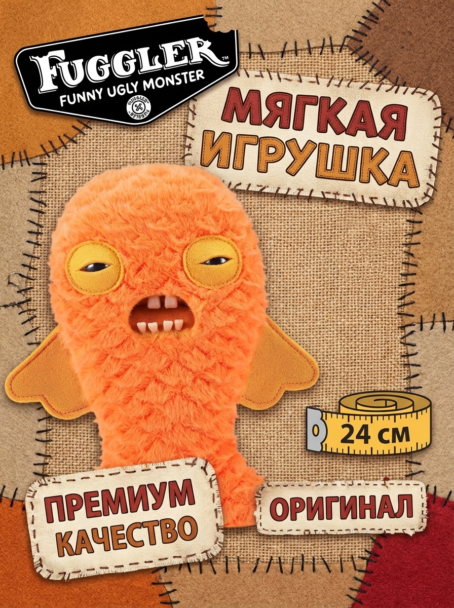 картинка Мягкая игрушка FUGGLER Золотая Рыбка - 15731M 