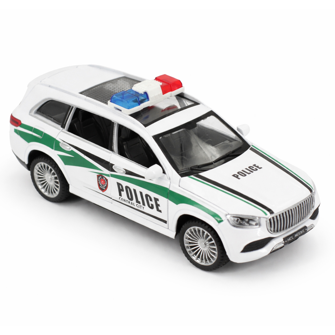 картинка Радиоуправляемая металлическая полицейская машина Maybach GLS 1:22 - HCL-3605-WHITE 