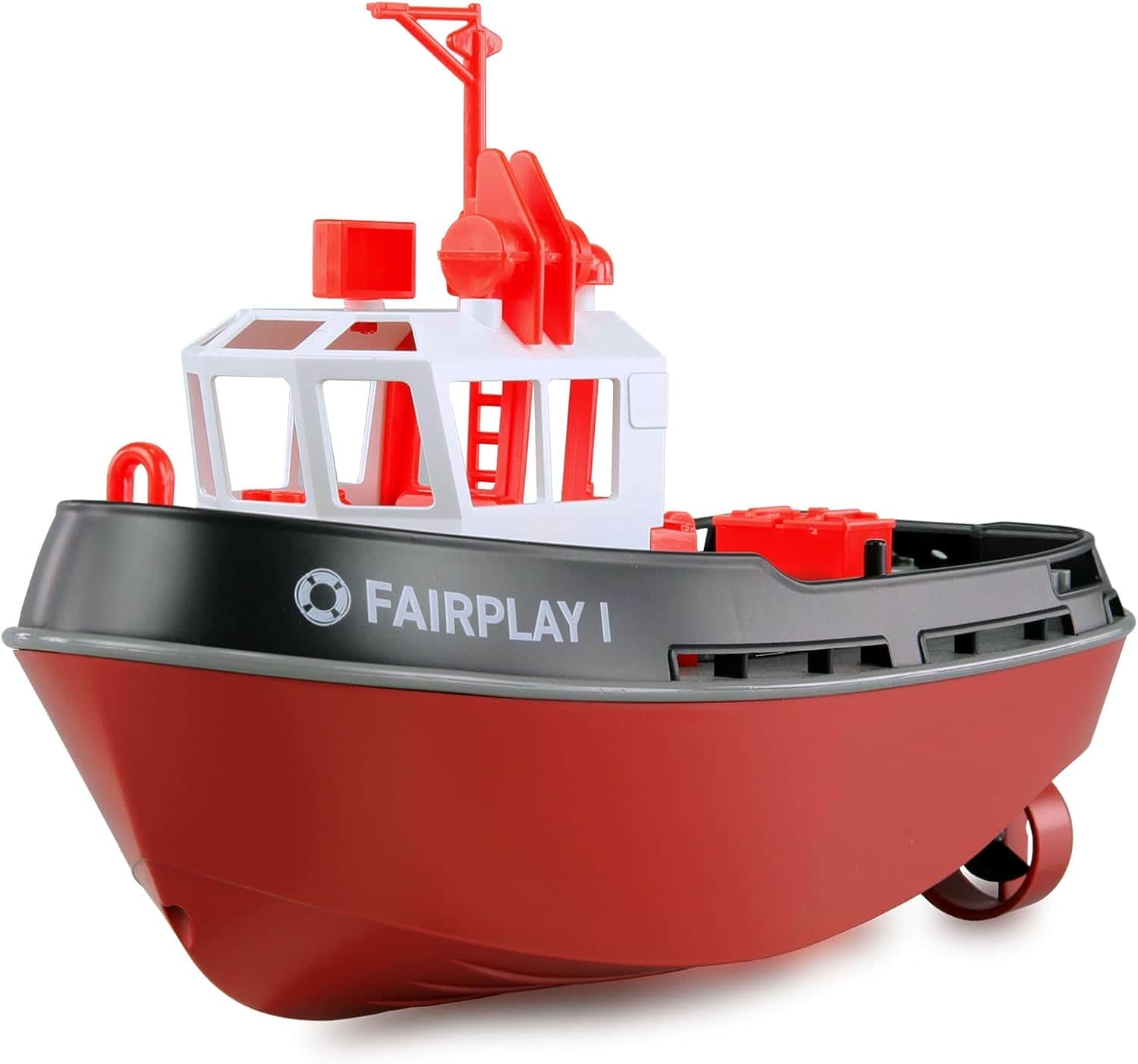 картинка Радиоуправляемый буксир Tugboat черный 2.4G 1:72 - HL-3800-B 