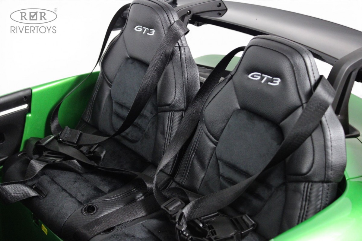 картинка Детский электромобиль Porsche 911 GT3 (Y911YY) зеленый глянец 