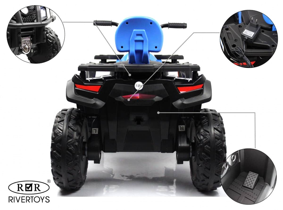 картинка Детский электроквадроцикл T001TT 4WD синий 