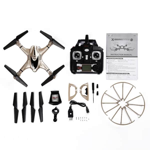 картинка Радиоуправляемый квадрокоптер с барометром MJX X401H-G (золотой) FPV 2.4G - X401H-G 