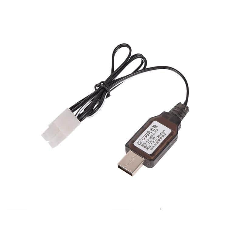 картинка Зарядное устройство USB 7.2v 250mah разъем Tamiya - USB-72-250-TAMIYA 