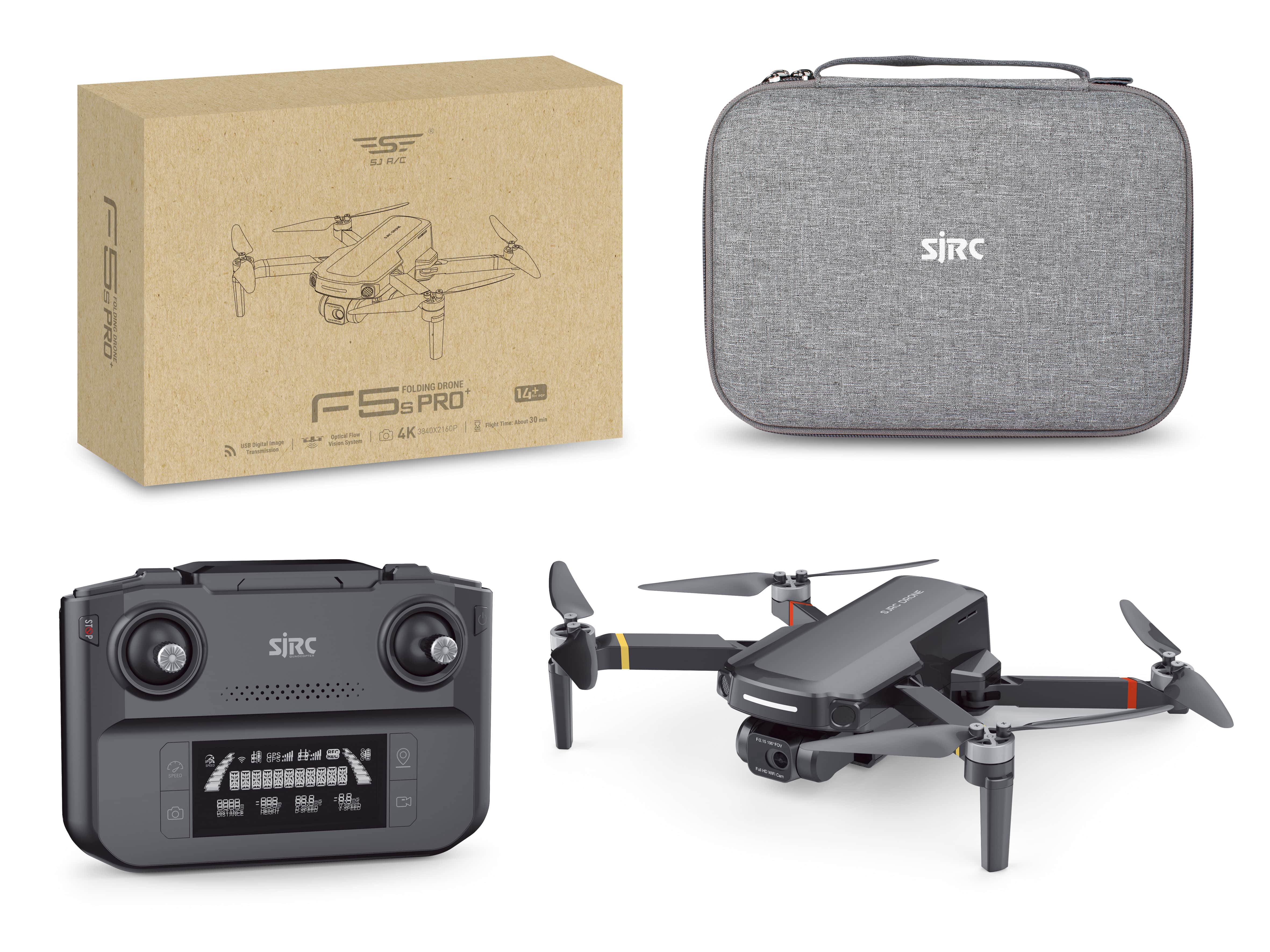 картинка Квадрокоптер SJRC F5S Plus с подвесом и камерой 4K 5G GPS RTF - F5S 4K PRO+ 