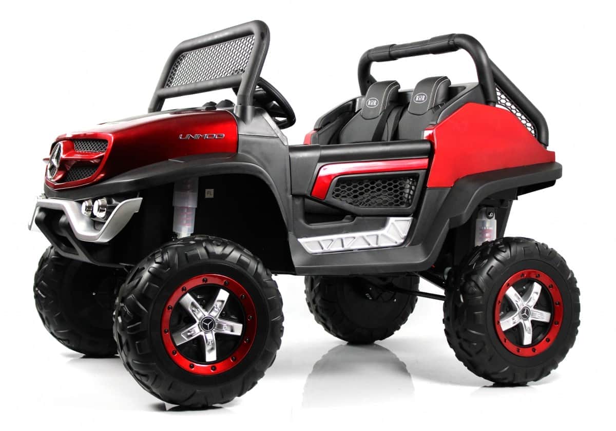 картинка Детский электромобиль Mercedes-Benz Unimog Concept (P555BP) вишневый глянец 