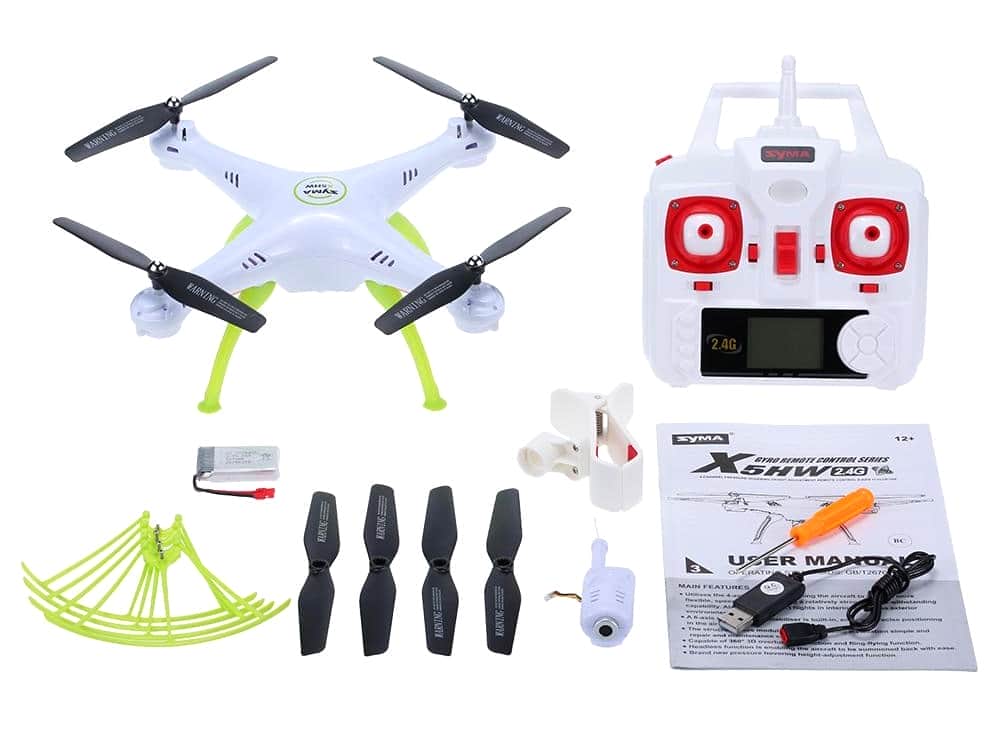 картинка Радиоуправляемый белый квадрокоптер Syma X5HW с барометром Wi-Fi FPV - X5HW 
