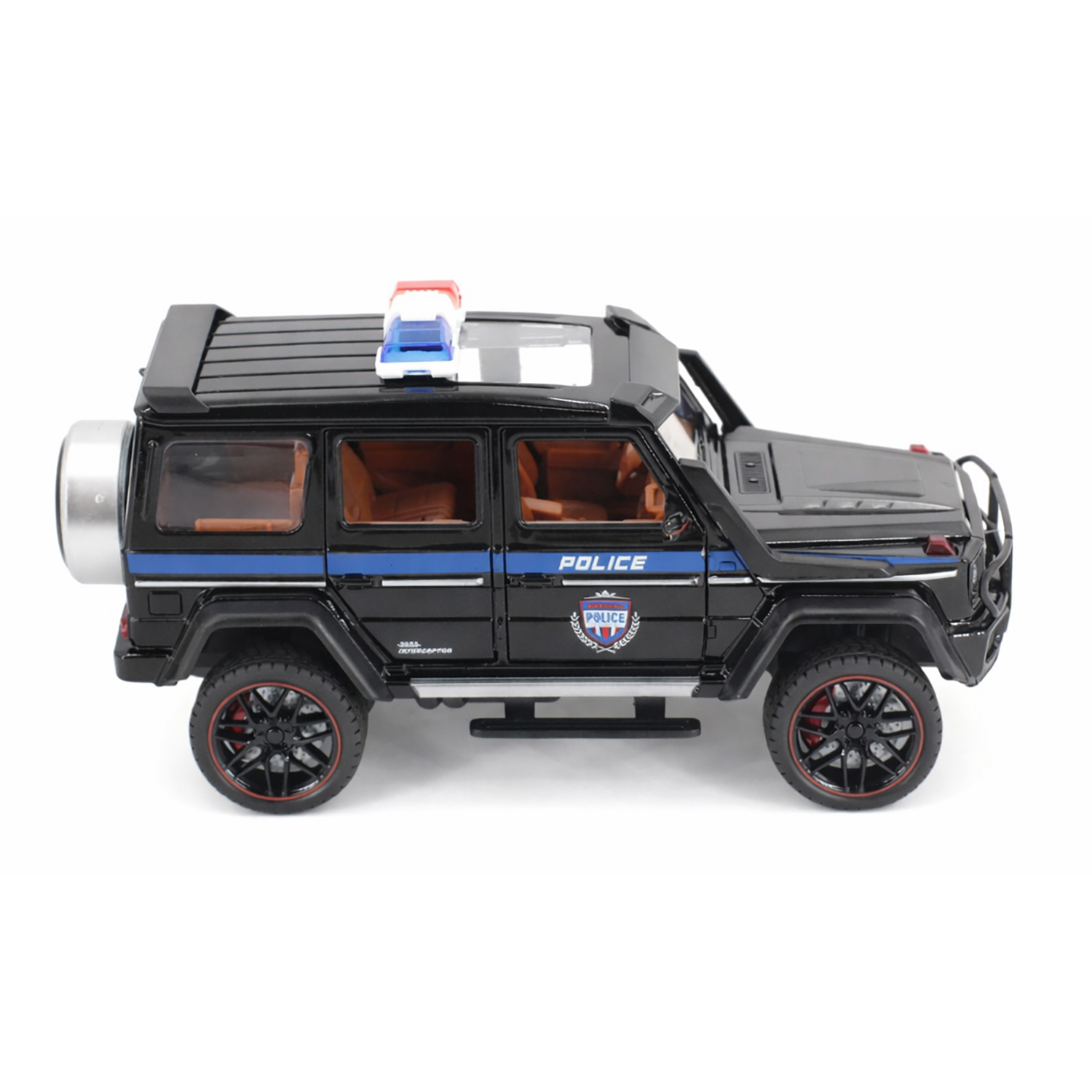картинка Радиоуправляемая металлическая полицейская машина Mercedes G500 1:22 - HCL-3608-BLACK 
