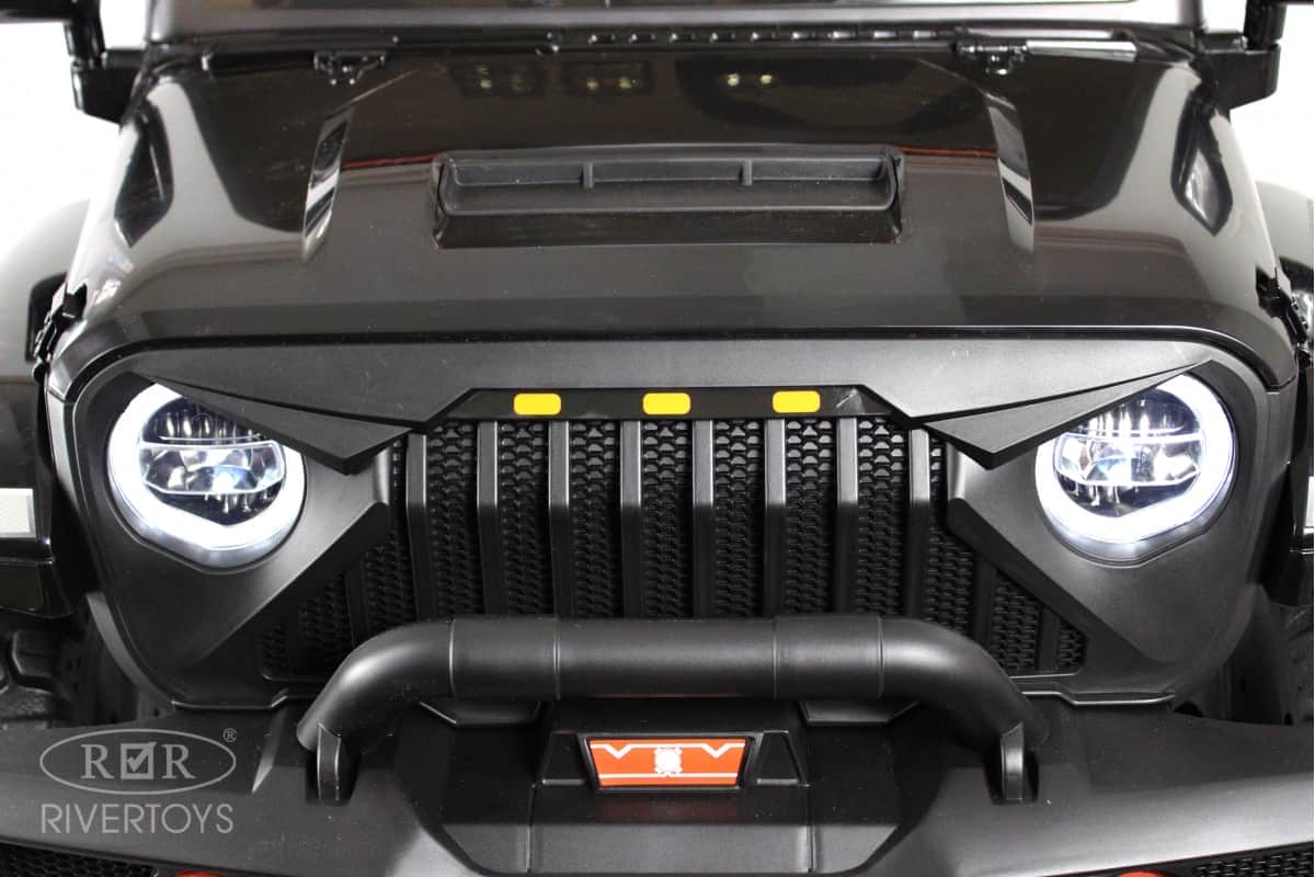 картинка Детский электромобиль Jeep A222AA черный 