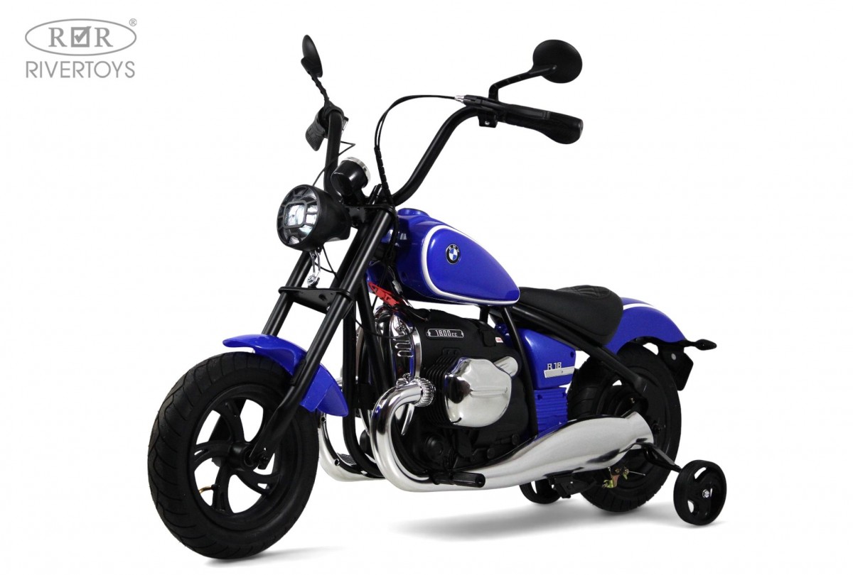 картинка Детский электромотоцикл BMW R18 (A777AA-NEW) синий 