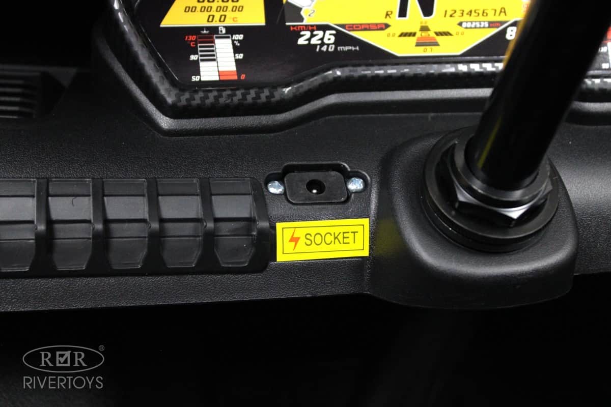 картинка Детский электромобиль Lamborghini Aventador SV (M777MM) желтый 