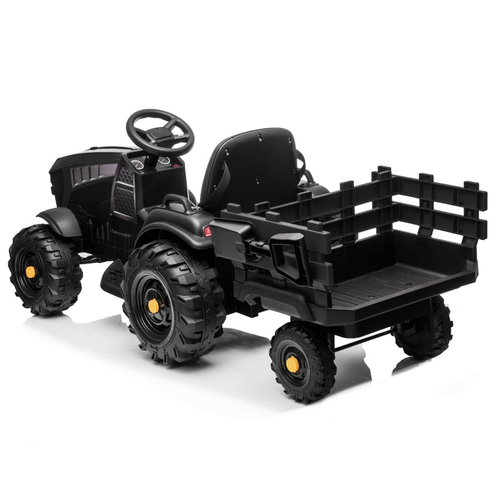 картинка Детский электромобиль Bettyma трактор с прицепом 2WD 12V - BDM0925-BLACK 