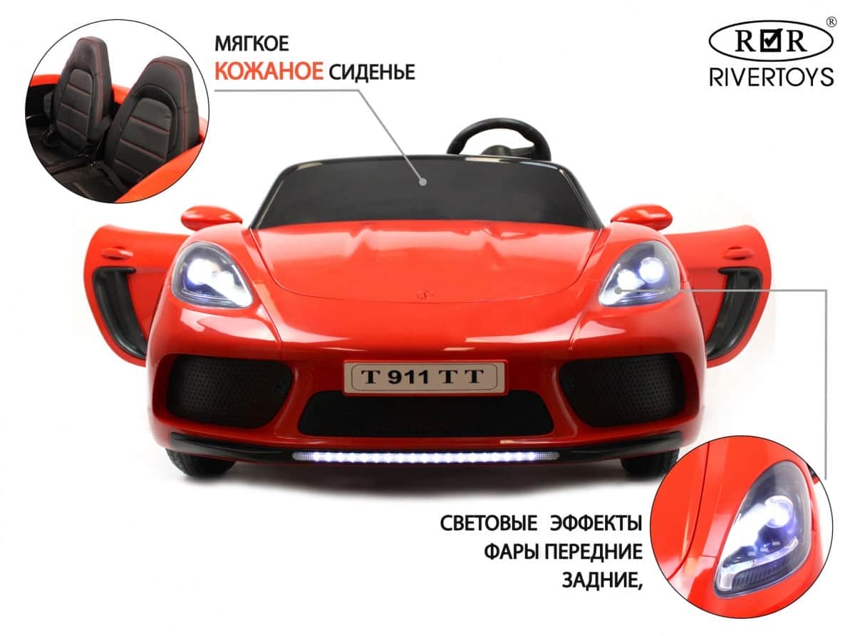 картинка Детский электромобиль T911TT красный 