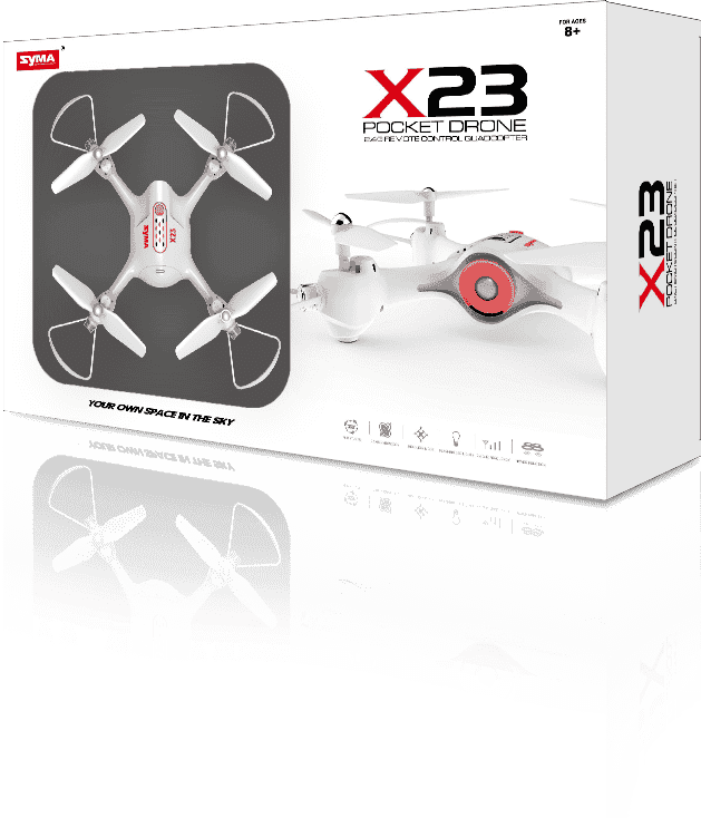 картинка Радиоуправляемый квадрокоптер Syma X23 White 6-AXIS RTF 2.4G - X23-WHITE 