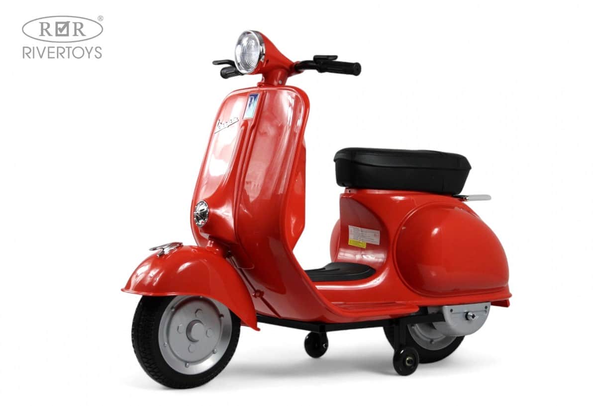 картинка Детский электроскутер VESPA (M888MM) красный 