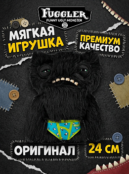 картинка Мягкая игрушка FUGGLER Черный Пучеглазик - 15723B 