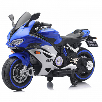 картинка Детский электромотоцикл Ducati (12V, EVA, ручка газа, спидометр) - FT-921-BLUE-WHITE 