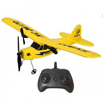 картинка Радиоуправляемый самолет Piper Cub J3 для начинающих 2.4G - FX803-YELLOW 