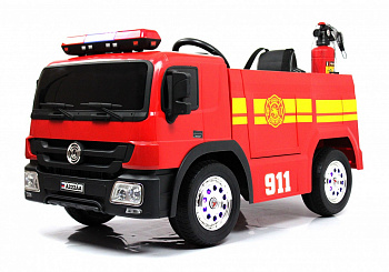 картинка Детский электромобиль A222AA (пожарная) красный 