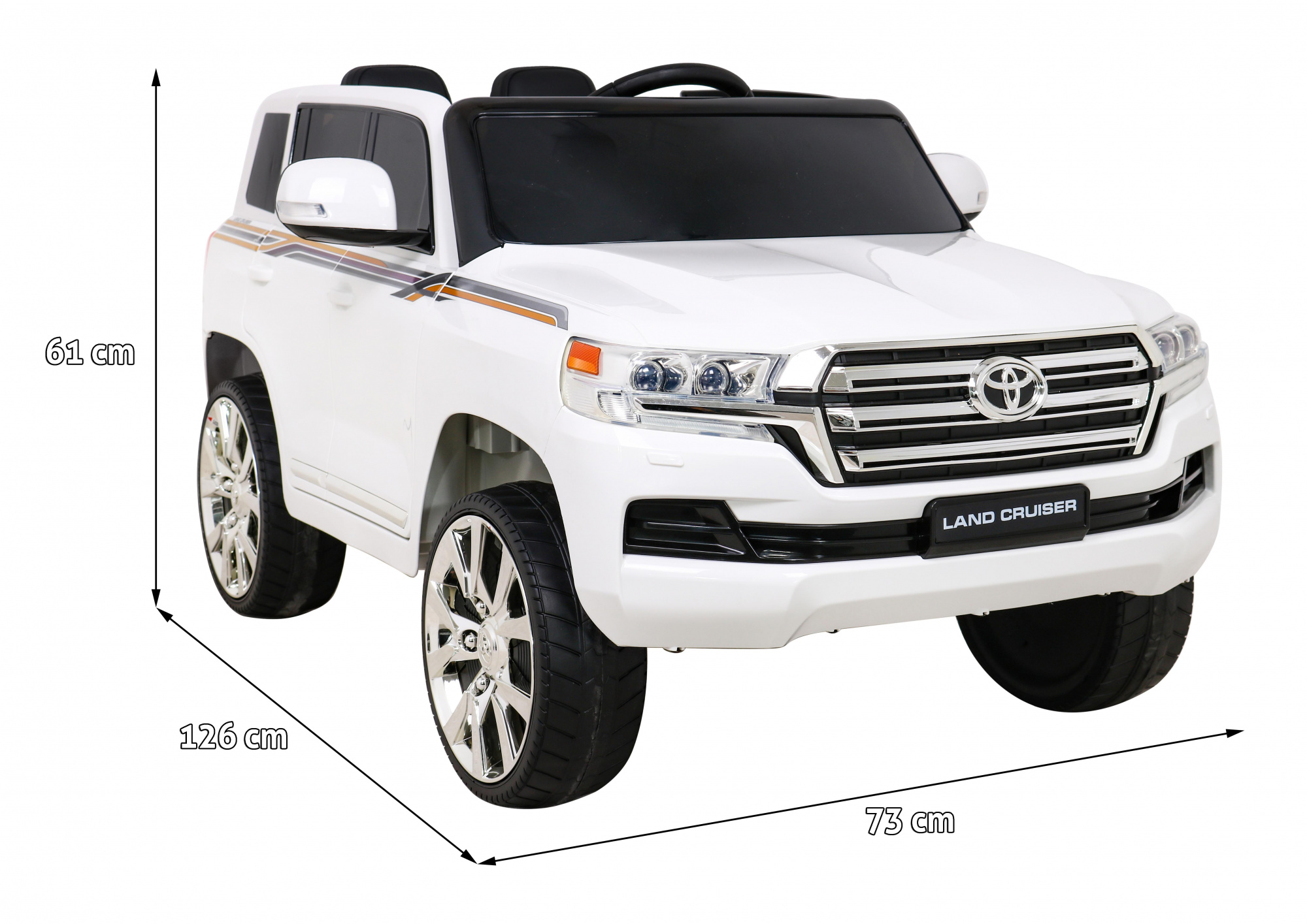 картинка Детский электромобиль TOYOTA LAND CRUISER 12V - JJ2022-WHITE 
