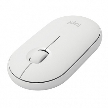 картинка Беспроводная компактная мышь Logitech Pebble M350 White - 910-005541 